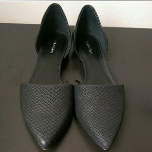 Black Calvin Klein Flats